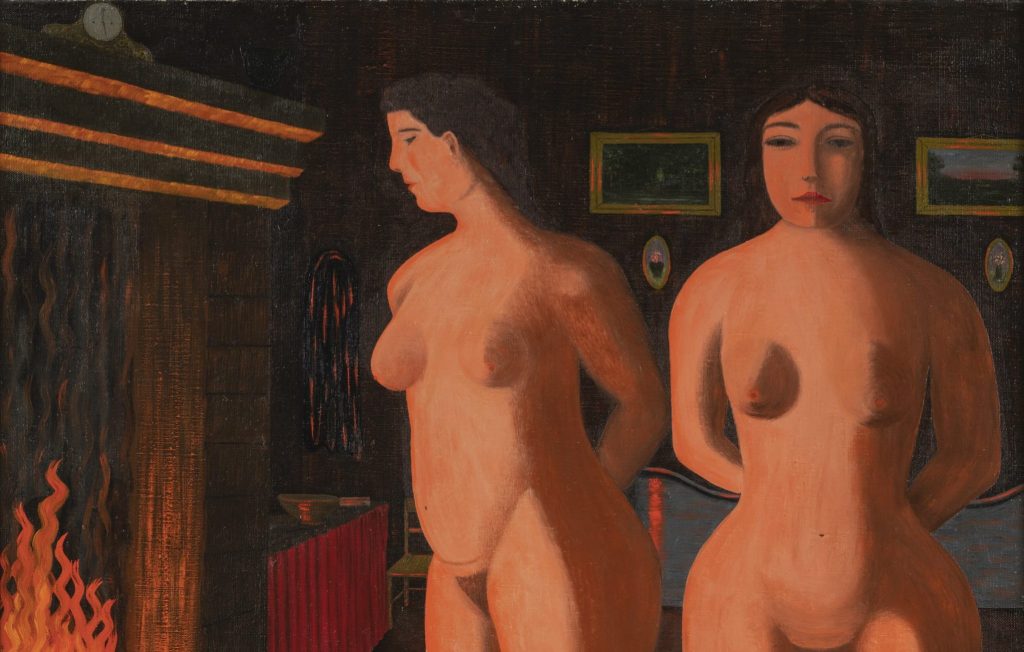 Camille Bombois, Après le bain en hiver, 1920, Huile sur toile, 80 x 64 x 2.5 cm