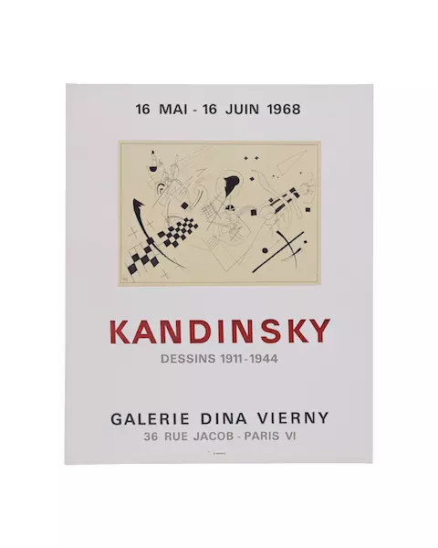 Affiche de l'exposition Kandinsky, Dessins 1911-1944