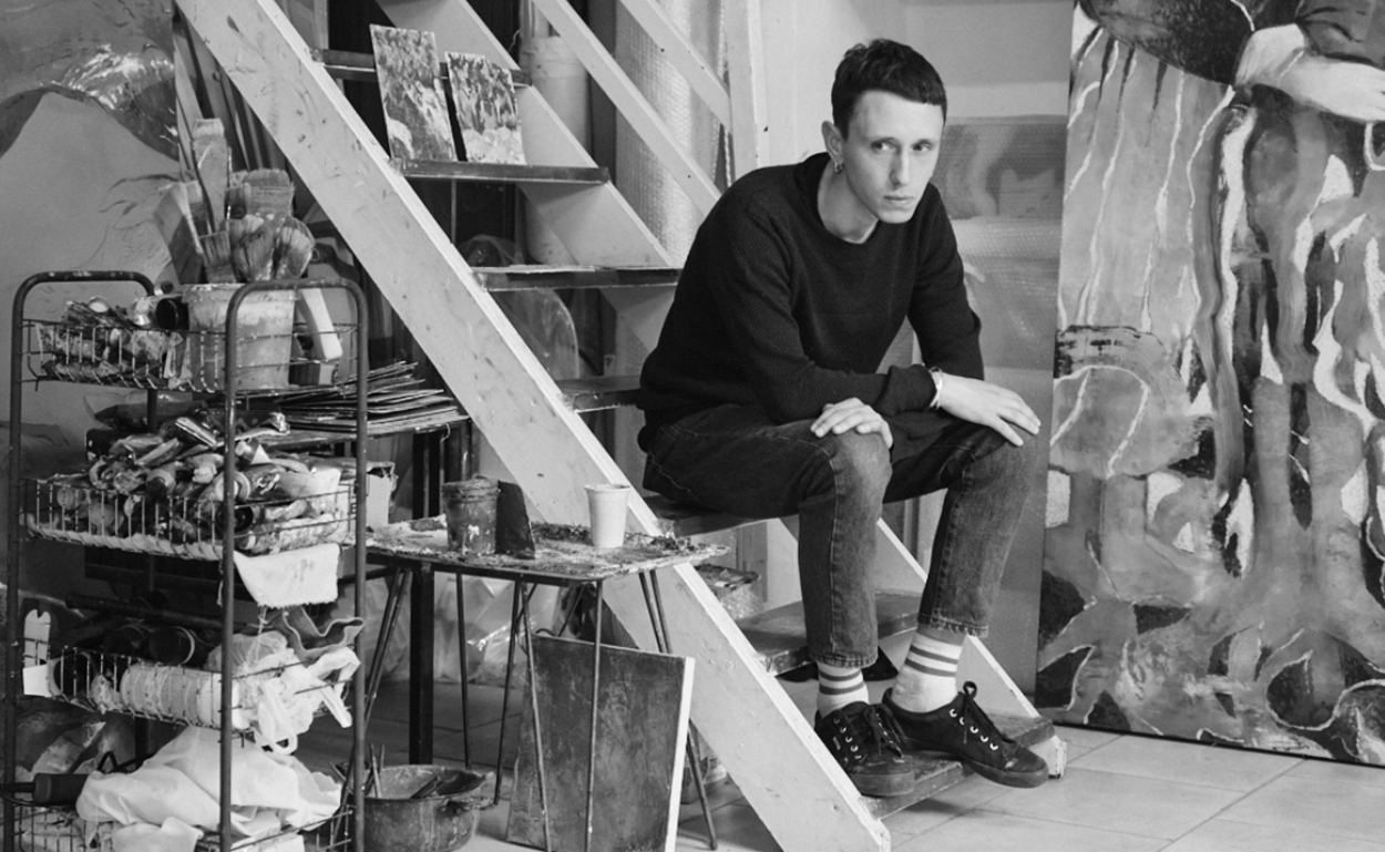 Portrait de Luca Ceccherini dans son atelier